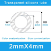 Custom Silicone Tubing 2x4mm Food & Medical Grade 