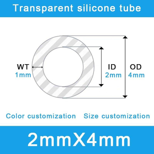 Custom Silicone Tubing 2x4mm Food & Medical Grade 