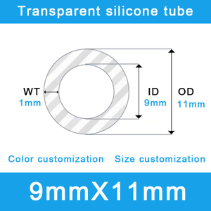 Versatile High-Flex Silicone Tubing - 9mm ID x 11mm OD