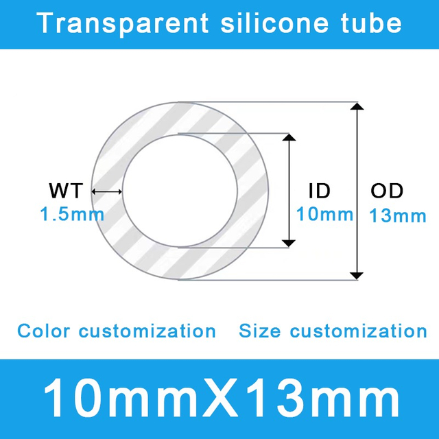 Versatile Silicone Tube 10x13mm