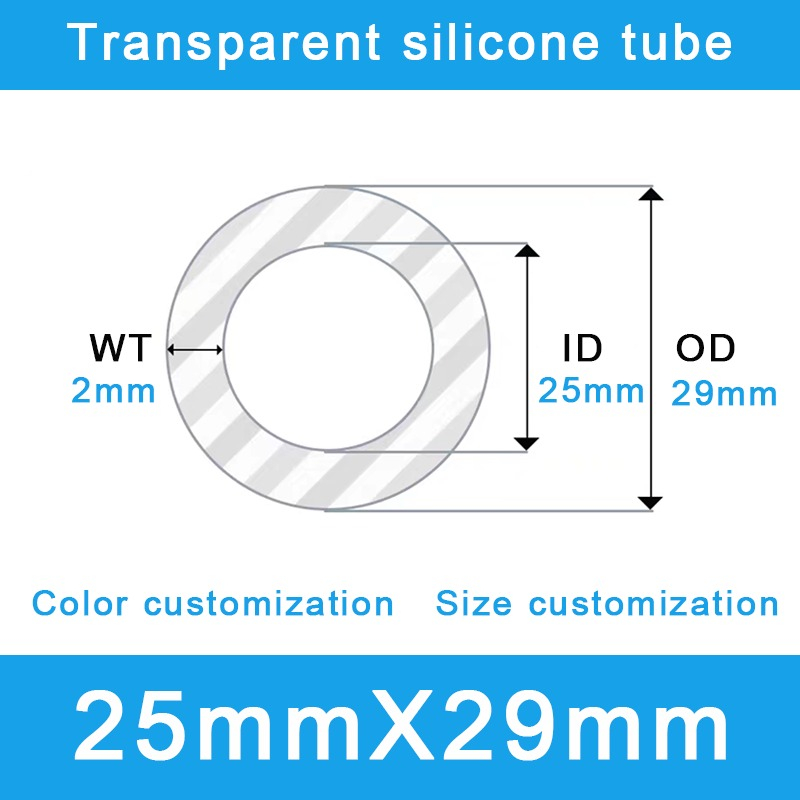 Heavy-Duty Silicone Tubing 25x29mm