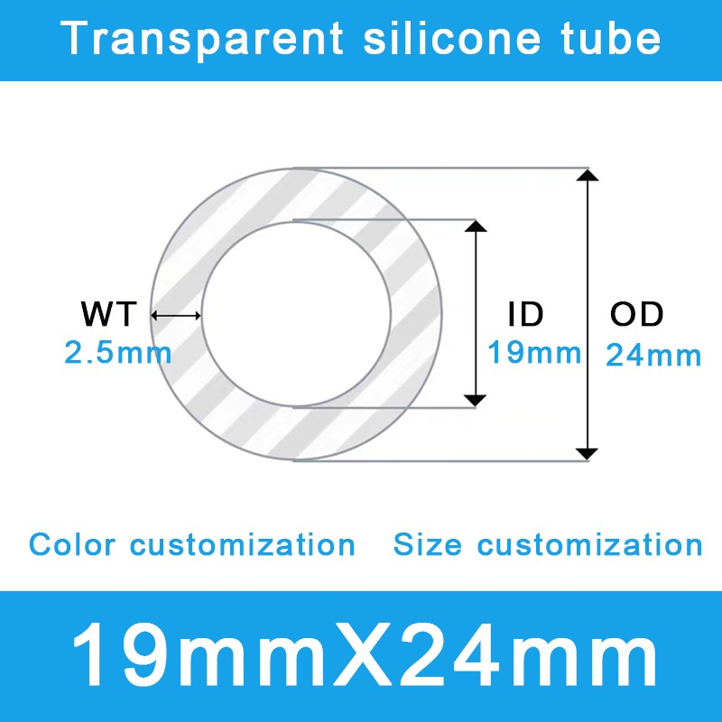 Extreme-Duty Silicone Tubing - 19mm ID x 24mm OD