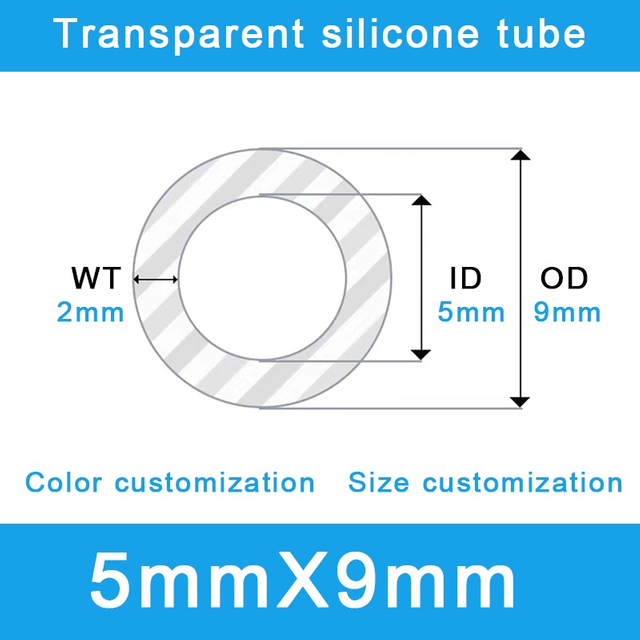 Extreme-Duty 5x9mm Silicone Tube Crush-Proof & High-Pressure