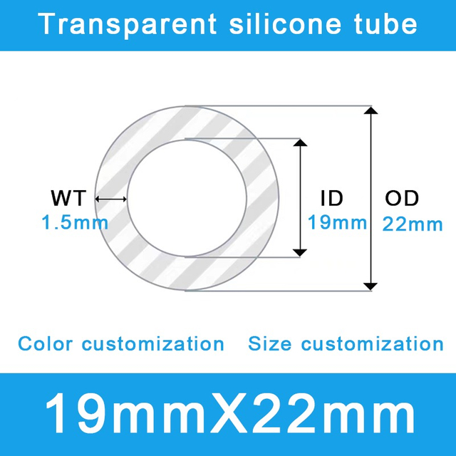 General-Purpose Silicone Tubing 19x22mm