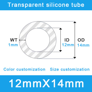 High-Flexibility Silicone Tubing - 12mm ID x 14mm OD