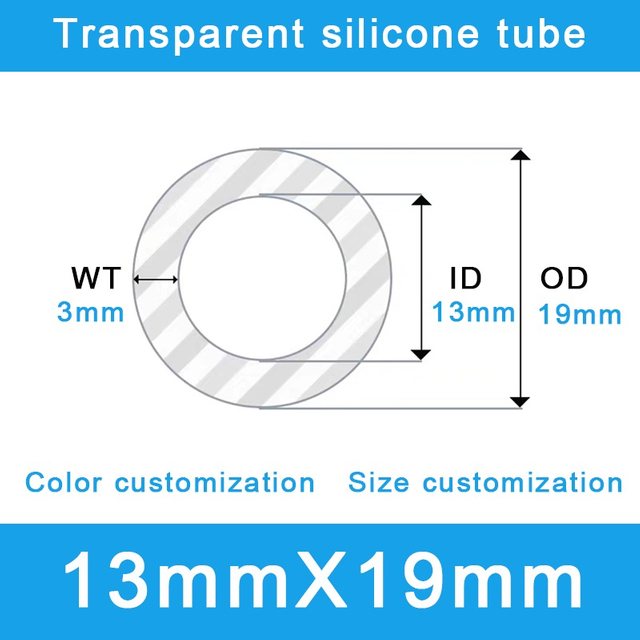 Extreme-Duty Silicone Tubing - 13mm ID x 19mm OD