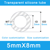 Heavy-Duty 5x8mm Silicone Tube 1.5mm Wall for Pressure & Vacuum