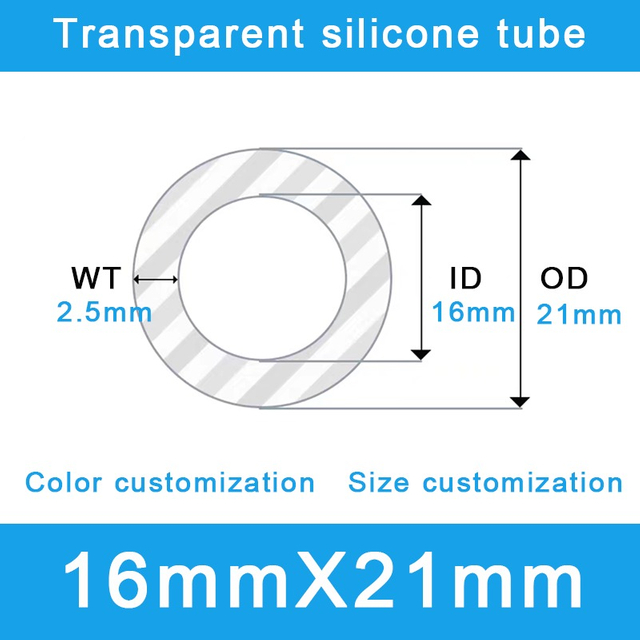 Heavy-Duty Silicone Hose - 16mm ID x 21mm OD