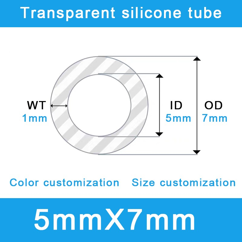  All-Purpose 5x7mm Silicone Tube