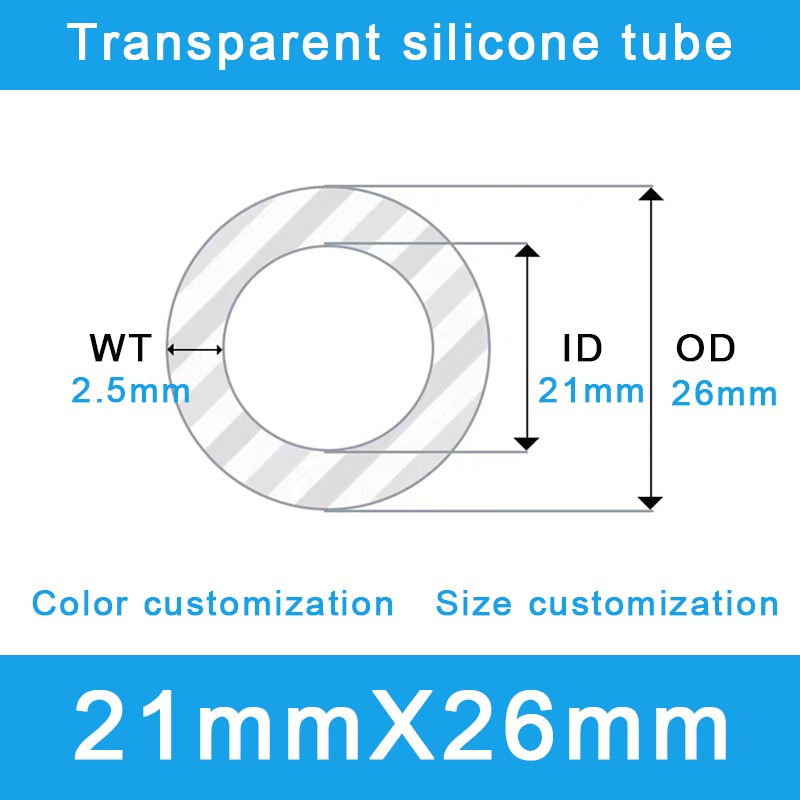 Extreme-Duty Silicone Tubing 21x26mm