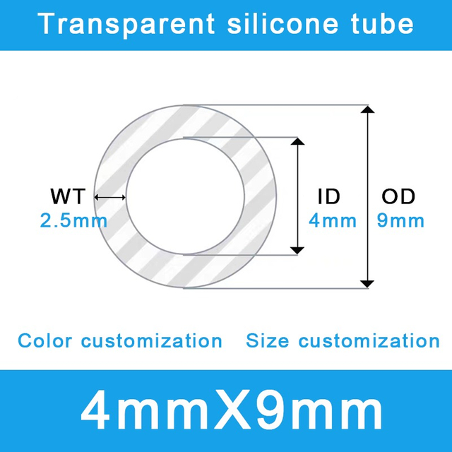 Maximum-Duty Armored Silicone Tube - 4mm ID x 9mm OD