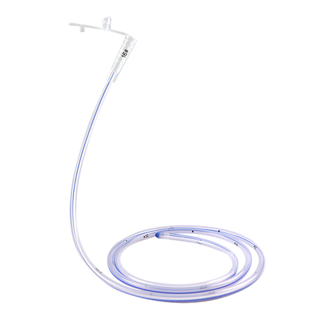 Medical Silicone Stomach Tube with Double Functional Connector Nasogastric Feeding & Decompression Tube