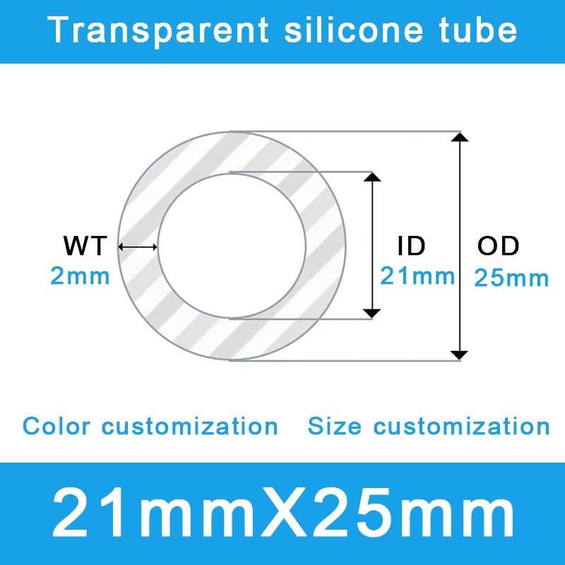 Heavy-Duty Silicone Tubing 21x25mm
