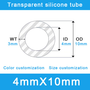 Ultra-Rigid Structural Silicone Rod-Tube - 4mm ID x 10mm OD