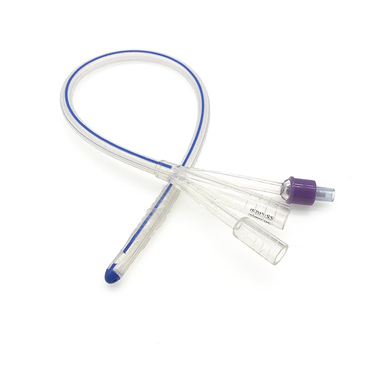 3-Way Medical-Grade Silicone Foley Catheter