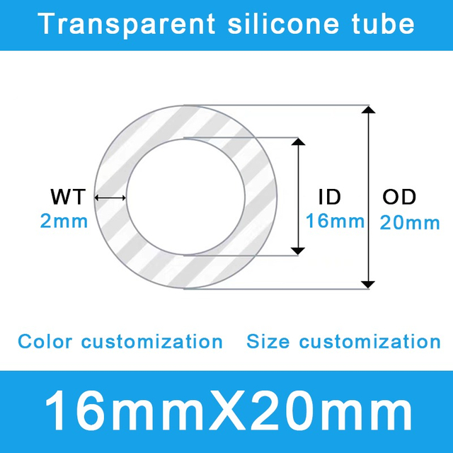 All-Purpose Silicone Hose - 16mm ID x 20mm OD