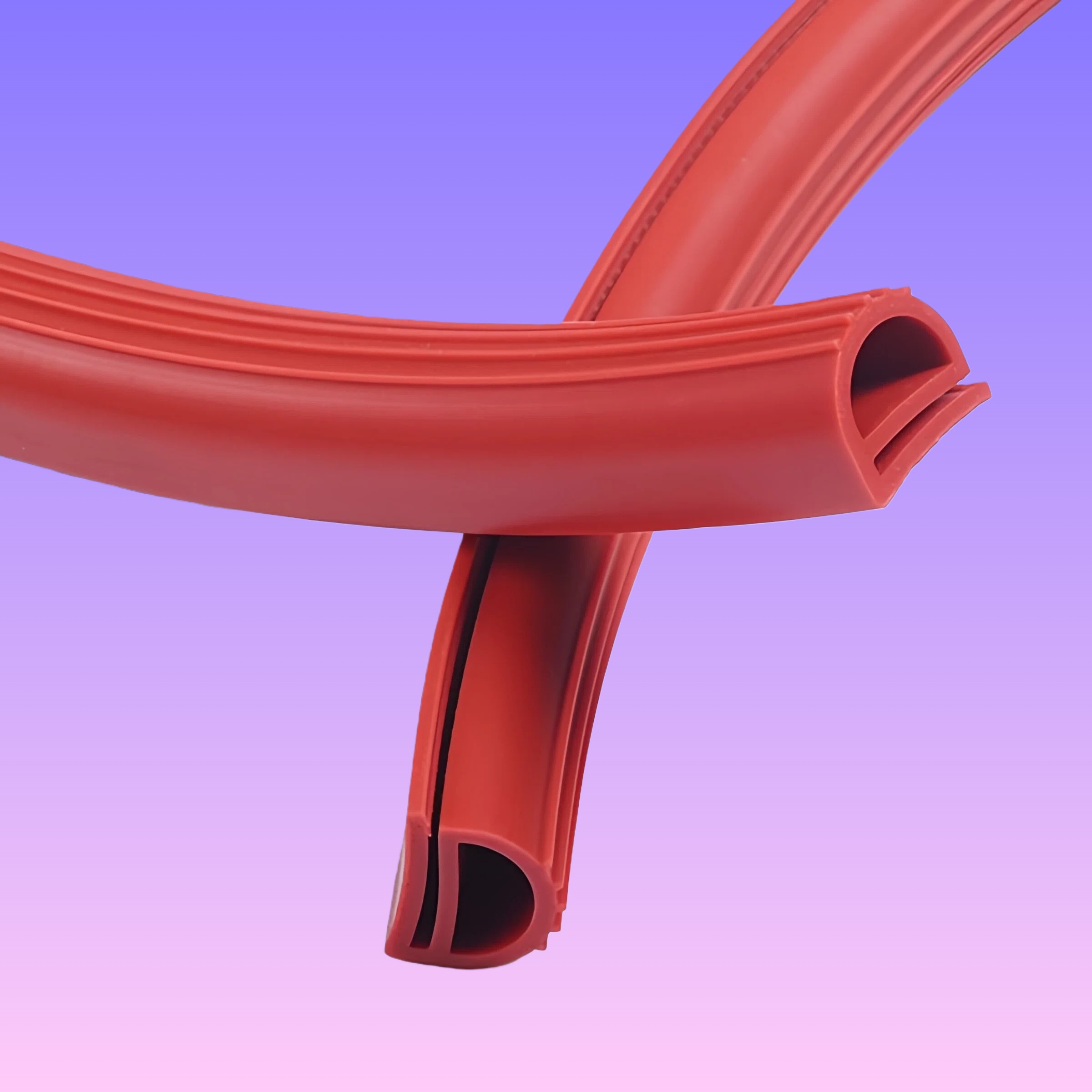 High-Temperature E-Type Silicone Seal Strip (9-Shaped Profile)