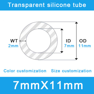 Heavy-Duty 7x11mm Silicone Tubing