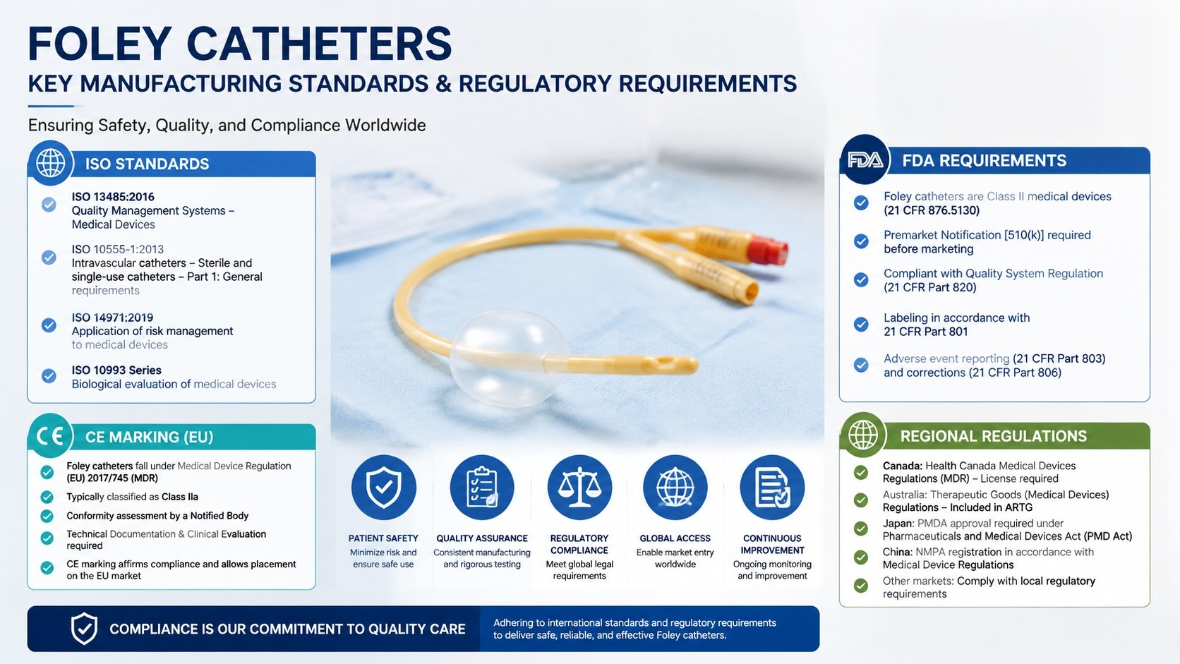 silicone Foley catheters